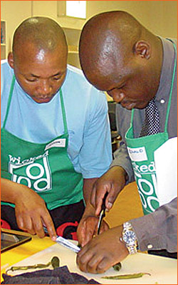 Teambuilding cooking at Wickedfood!